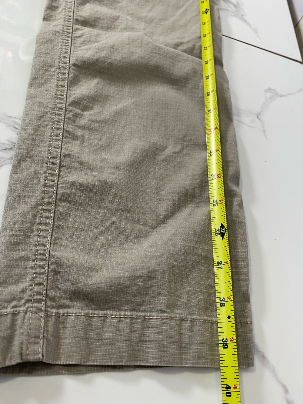 Vuori V412 Ripstop Pants Mens Size XL Drawstring Pockets Hiking Climbing Tan - Picture 10 of 10